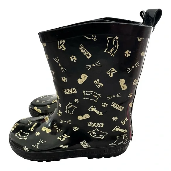 KARL LAGERFELD Kids Rain Boots Size 7 - Picture 5 of 6